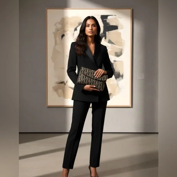 DIOR Vintage Oblique Trotter Monogram Canvas Clutch Bag - Picture 13 of 15